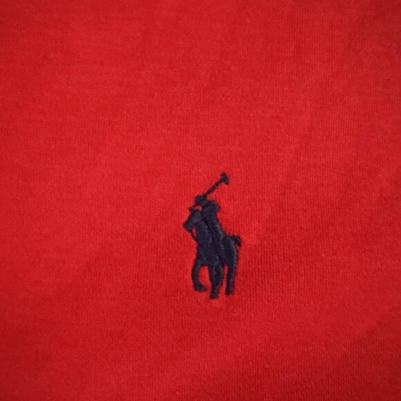 Polo Ralph Lauren Mens Red Polo Shirt Sz L Large - Picture 2 of 4